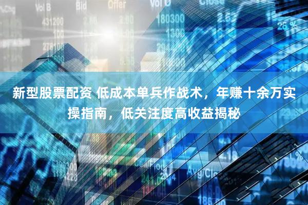 新型股票配资 低成本单兵作战术，年赚十余万实操指南，低关注度高收益揭秘